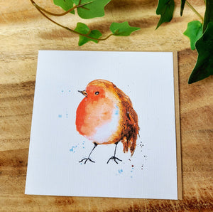 Plump Robin Greeting Card