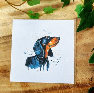 Darcy the Dachshund Greeting Card