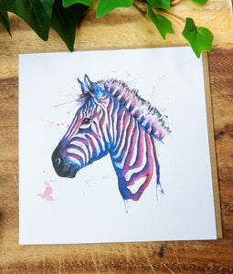 Zebra Greeting Card