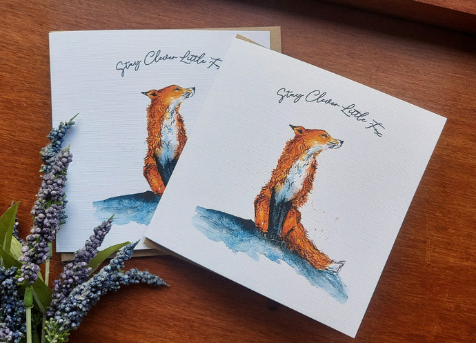 Stay Clever Little Fox Greeting Card