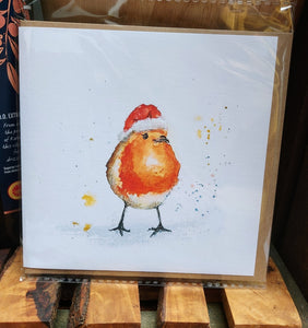 Xmas Robin Greeting Card