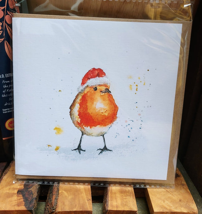 Xmas Robin Greeting Card