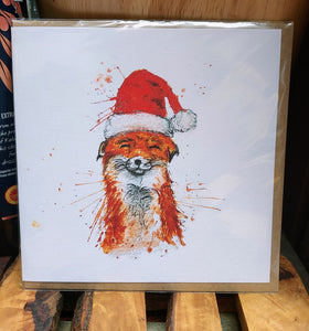 Xmas Fox Greeting Card