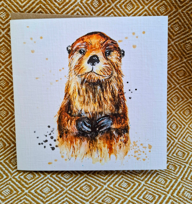 Otter Greeting Card