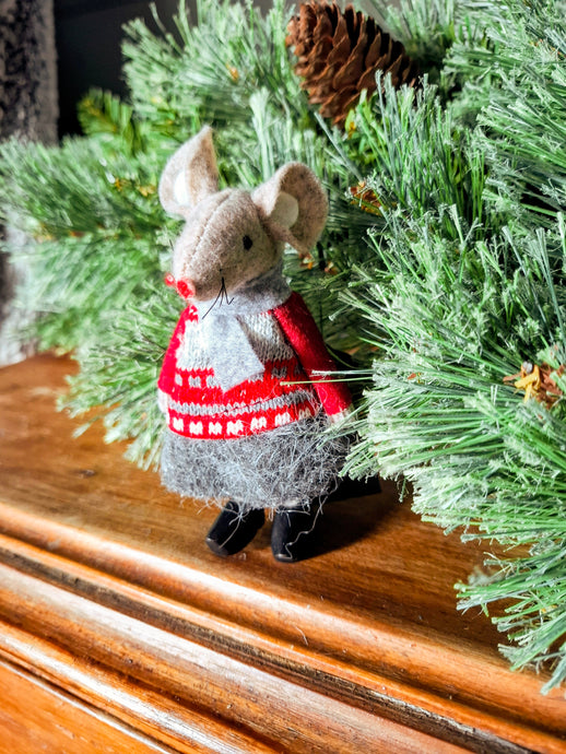 Standing felt mouse 11cm