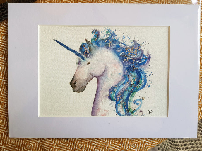 Glitter unicorn Print