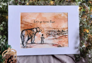 Let's Go Home Bear prints