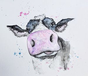 Cheeky Black Cow Print