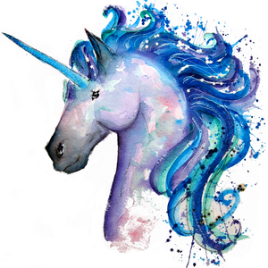 Glitter unicorn Print